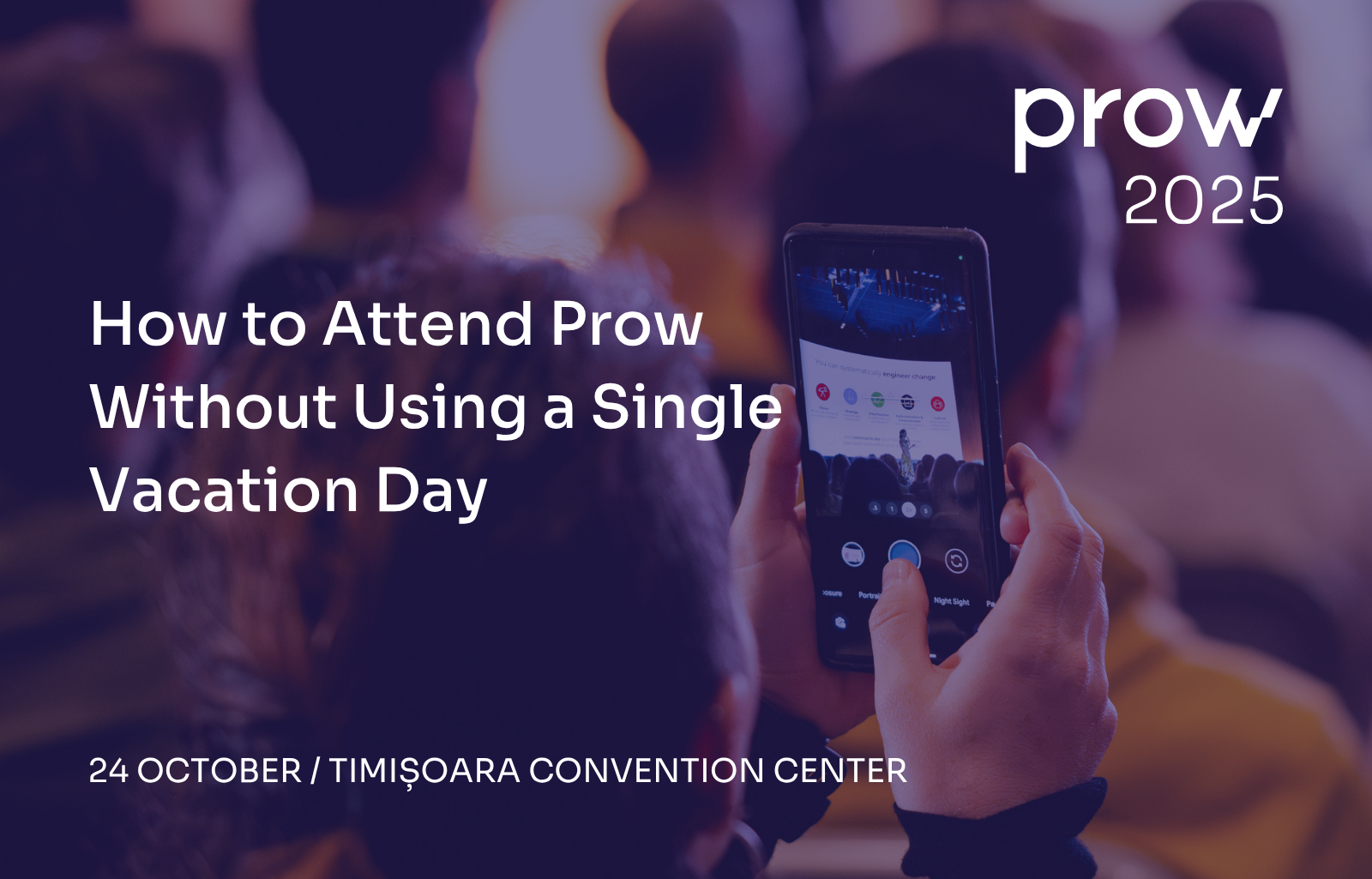 How to Attend Prow Without Using a Single Vacation Day